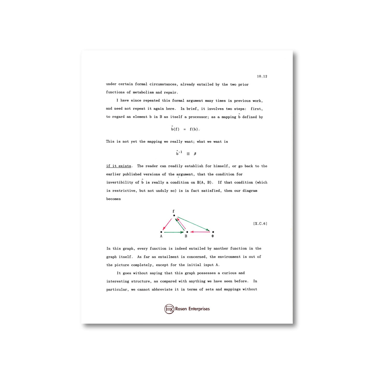 Life Itself I: Epistemology (Robert Rosen's personal draft)