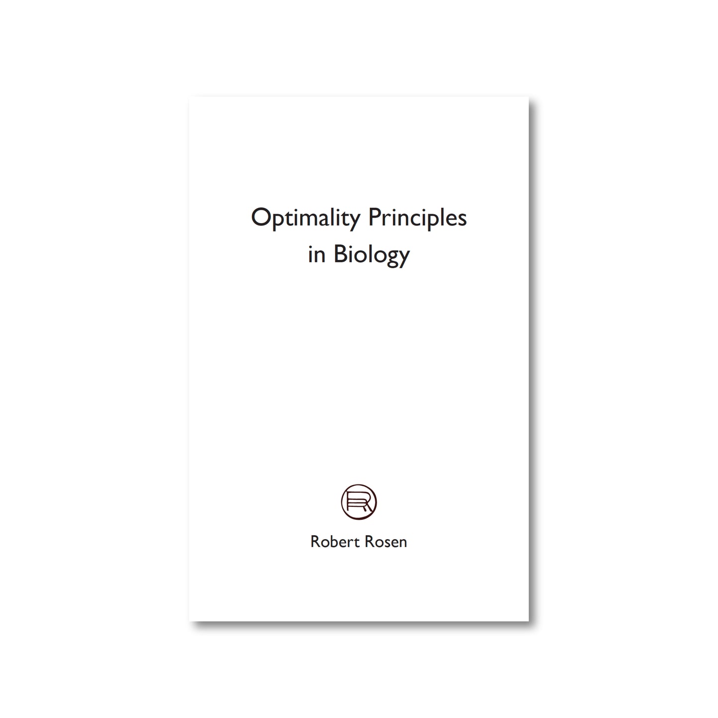Optimality Principles in Biology