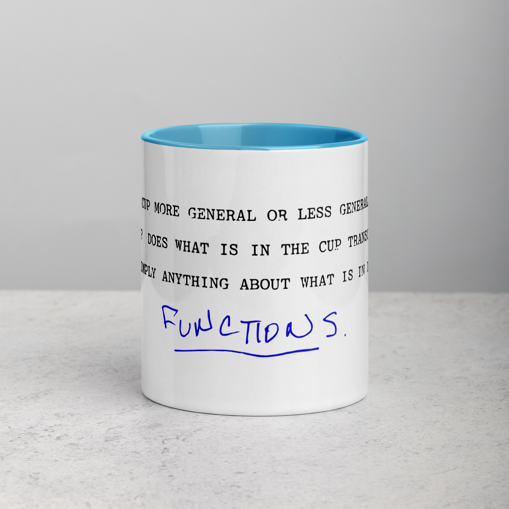 Mug: Is the empty cup more general?